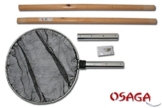 Koi-Kescher Ø 50 cm rund mit Holzstiel 210 cm lang - zerlegbar - 1