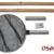 Koi-Kescher Ø 50 cm rund mit Holzstiel 210 cm lang - zerlegbar - 1