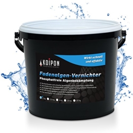 KOIPON Fadenalgenvernichter für Gartenteich Algenentferner 1 kg phosphatfrei - ungefährlicher Algenvernichter und effektive Teichpflege ideal zum Fadenalgen entfernen für fadenalgenfreien Teich - 1