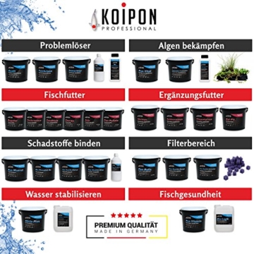KOIPON Mineralien 1,5 kg (Montmorillonit, Zeolith, Bentonit, Calcium) für Teich und Koi - Verbesserung der Wasserqualität im Gartenteich und Koiteich - 4