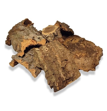 Korkstücke | Korkrinde | gereinigt & desinfiziert (Bruchstücke der Rinde der Korkeiche) 500g-Beutel. Für Haustiere (Nager, Vögel, Terrarium), Hobby und Basteln (Modellbau) oder Deko (Dekoration Blumen, Gestecken, Floristik) - 3