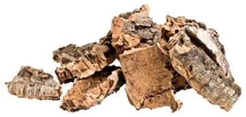 Korkstücke | Korkrinde | gereinigt & desinfiziert (Bruchstücke der Rinde der Korkeiche) 500g-Beutel. Für Haustiere (Nager, Vögel, Terrarium), Hobby und Basteln (Modellbau) oder Deko (Dekoration Blumen, Gestecken, Floristik) - 4