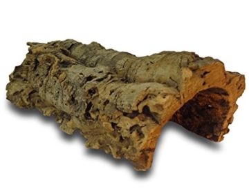 Korktunnel | Korkhöhle (Halbbogen) unten offen, 30 cm, Innenhöhe ≤ 11 cm | gereinigt & desinfiziert | Naturkorkrinde als Unterschlupf für Nagetiere, Reptilien, Vögel 100% Korkrinde, natürlicher, nachwachsender Rohstoff - 2