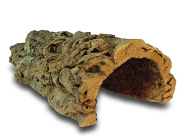 Korktunnel | Korkhöhle (Halbbogen) unten offen, 30 cm, Innenhöhe ≤ 11 cm | gereinigt & desinfiziert | Naturkorkrinde als Unterschlupf für Nagetiere, Reptilien, Vögel 100% Korkrinde, natürlicher, nachwachsender Rohstoff - 3