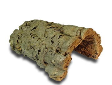 Korktunnel | Korkhöhle (Halbbogen) unten offen, 30 cm, Innenhöhe ≤ 11 cm | gereinigt & desinfiziert | Naturkorkrinde als Unterschlupf für Nagetiere, Reptilien, Vögel 100% Korkrinde, natürlicher, nachwachsender Rohstoff - 4