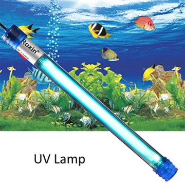 LEDGLE 7W UV-Aquarium-Sterilisator, UVlampen-versenkbares wasserdichtes Algen-Zerstörungs-Licht für die Reinigung von Wasser-Aquarien, Pools, Fishbowl - 2