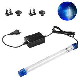 LEDGLE 7W UV-Aquarium-Sterilisator, UVlampen-versenkbares wasserdichtes Algen-Zerstörungs-Licht für die Reinigung von Wasser-Aquarien, Pools, Fishbowl - 1