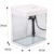 Nobleza - Nano-Fischtank Aquarium mit LED-Leuchten & Filtersystem, Tropische Aquarien, 7L/14L, Schwarz/Weiß (14 Liter-Volumen, Weiß) - 5