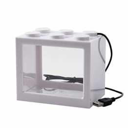 omem USB Mini Aquarium, Das, Desktop micro-landscape LED Aquarium, Aquarium-Set, Bausteine übereinander Fisch Tank - 1