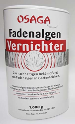Osaga Fadenalgen-Vernichter für 30.000 Liter, Fadenalgen, Algenkiller - 1