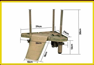 Outbit Aalen Plattform - 1 PC Reptile Turtle Frog Floating Platform, Aalen Plattform für Aquarium, Tankzubehör (S M) (Größe : M) - 8