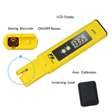 Pancellent Wasserqualitätstest Messgerät TDS PH EC Temperatur 4 in 1 Set - 3