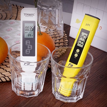 Pancellent Wasserqualitätstest Messgerät TDS PH EC Temperatur 4 in 1 Set - 7