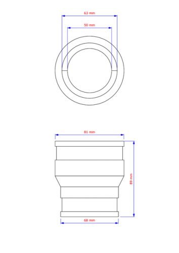 Pondlife Flexibler Rohrverbinder Flexfitting Reduziermuffe 2