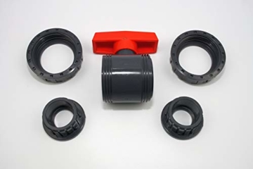 Profi Kugelhahn 63mm mit 2 x Klebemuffe 2