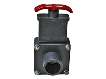 PVC Absperrschieber 38 x 38 mm - 2