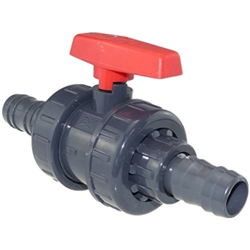 PVC Kugelhahn 2 Wege Schlauchtülle 38 mm - 2