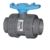 PVC Kugelhahn 50 mm mit 2 x Klebemuffe, 2 x Verschraubg. - 1