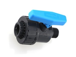 PVC Kugelhahn IG-AG (als Uniblock) 1 1/2", Profi-Qualität - 1