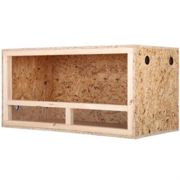 REPITERRA Terrarium aus Holz 120x60x60 cm mit Seitenbelüftung aus OSB Platten mit Floatglas - 2