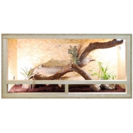REPITERRA Terrarium aus Holz 120x60x60 cm mit Seitenbelüftung aus OSB Platten mit Floatglas - 1