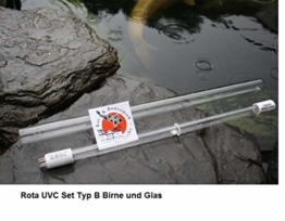 Rota Sets Lampe und Glas Typ B Set Typ B für 105 Watt für Tauch UVC - 1