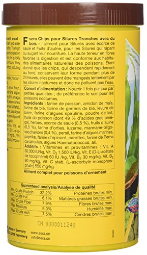 sera 00508 Wels-Chips 1000 ml - Die Chips für raspelnde Welse (z.B. Ancistrus und L-Welse) - 2