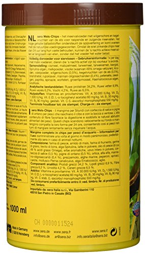 sera 00508 Wels-Chips 1000 ml - Die Chips für raspelnde Welse (z.B. Ancistrus und L-Welse) - 4