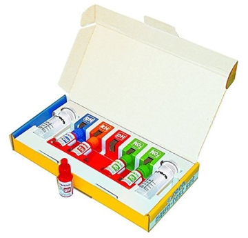 sera 04000 aqua-test set, Test Set fürs Aquarium & den Teich mit den 4 wichtigsten Wassertest pH, GH, KH, NO2 Teichwasser oder Aquarienwasser Testen für Fortgeschrittene schnell, genau, professionell - 2