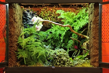 sera 32000 reptil Terra biotop 60 Terrarium - ein modernes Glasterrarium 60x60x45cm zur Haltung von Zwerg-Bartagamen, Chamäleons, Frösche, Salamander und Schnecken oder Insekten - 5