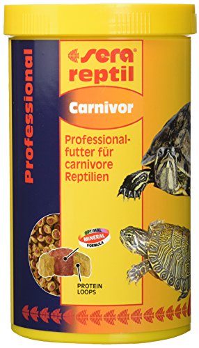 sera reptil Professional Carnivor ein schwimmendes Ergänzungsfutter im hochfunktionalen Coextrusionsverfahren hergestelltes zweifarbiges Granulat für Fleisch fressenden Reptilien-Wasserschildkröten - 1