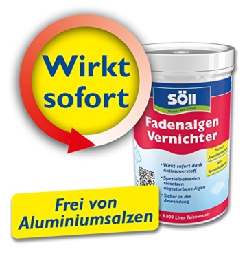 Söll 11607 FadenalgenVernichter - Besonders effizent & ergiebig - Sicher in der Anwendung - 250 g - 2
