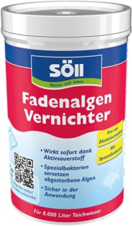 Söll 11607 FadenalgenVernichter - Besonders effizent & ergiebig - Sicher in der Anwendung - 250 g - 1