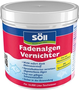 Söll 11608 FadenalgenVernichter - Besonders effizent & ergiebig - Sicher in der Anwendung - 500 g - 1