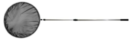 Söll  14735 Extra großer Kescher rund  ø 56cm aus hochwertigem Aluminium, teleskopierbar von 90-160 cm - 1
