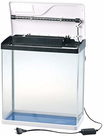 Sweetypet Fischbecken: Nano-Aquarium-Komplett-Set mit LED-Beleuchtung, Pumpe und Filter, 25 l (Aquarien) - 3