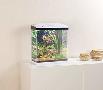 Sweetypet Fischbecken: Nano-Aquarium-Komplett-Set mit LED-Beleuchtung, Pumpe und Filter, 25 l (Aquarien) - 4
