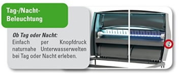 Tetra AquaArt Evolution Line LED Aquarium-Komplett-Set 100 Liter anthrazit (moderne LED Beleuchtung, integrierte Tag-Nachtlichtschaltung, gebogene Frontscheibe) - 10