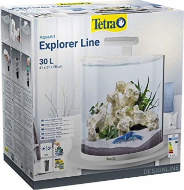 Tetra AquaArt Explorer Line Aquarium-Komplett-Set 30L, Weiß - 1