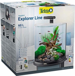 Tetra AquaArt Explorer Line Aquarium-Komplett-Set 60L, Schwarz - 1