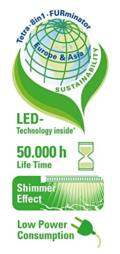 Tetra AquaArt LED Aquarium-Komplett-Set (inklusive LED-Beleuchtung, Tag- und Nachtlichtschaltung, EasyCrystal Innenfilter und Aquarienheizer, ideal für Zierfische) 60 Liter weiß - 6