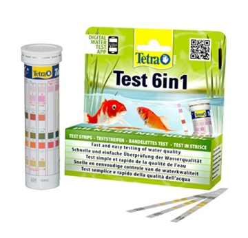 Tetra Pond Test 6in1 (Teststreifen zur Bestimmung von 6 wichtigen Wasserwerten im Gartenteich), 1 Dose (25 Streifen) - 3