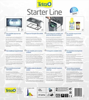 Tetra Regular Starter Line Aquarium-Komplettset mit LED-Beleuchtung stabiles 54 Liter Einsteigerbecken mit Technik, Regular Starterline, Futter und Pflegemitteln - 2