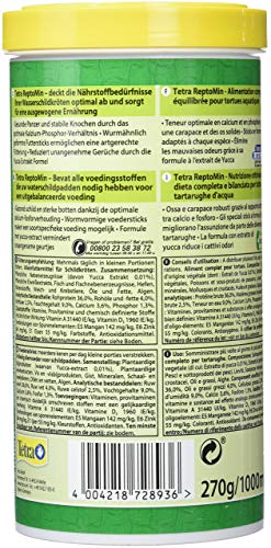 Tetra ReptoMin Hauptfutter (schwimmfähige Futtersticks für Wasserschildkröten), 1 Liter Dose - 2