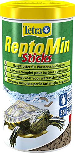 Tetra ReptoMin Hauptfutter (schwimmfähige Futtersticks für Wasserschildkröten), 1 Liter Dose - 1