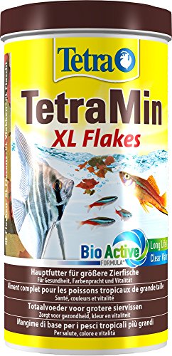 TetraMin XL Flakes, Hauptfutter für alle Zierfische mit größerem Maul in Flockenform, Futterverwertung, 1 Liter Dose - 3