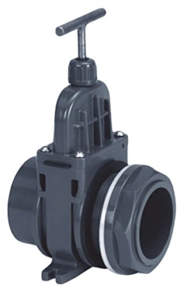 VDL Schieber 110 mm mit Durchführung und leicht auswechselbarer Dichtung, Arbeitsdruck 1bar - 1