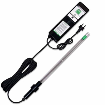 WAGNER green UVC Tauchstrahler 3-tgl. Bausatz mit Betriebsstundenzähler, UVC Teichklärer Lampe für den Gartenteich und Koiteich Filter zur Entkeimung und als Algenvernichter (75 Watt 3-TLG. Bausatz) - 1