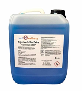 well2wellness Pool Algenverhüter + Algenvernichter Extra 'Blue' 5,0 l - hochkonzentriert + schaumfrei - 1
