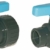 well2wellness® PVC-Kugelhahn als Uniblock mit 2 x Innengewinde 1" (32mm) - 2 Stück - 1